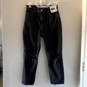 Ambercrombie & Fitch Ankle straight ultra high rise Jeans